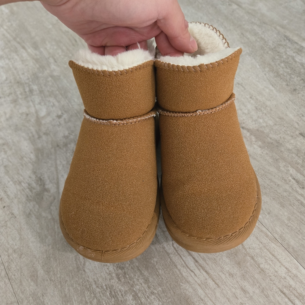 Cozy Tan Kids Boots